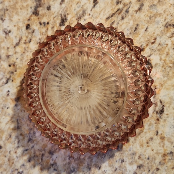 Vintage Indiana Glass Diamond Point Ruby Bowls - Picture 4 of 7